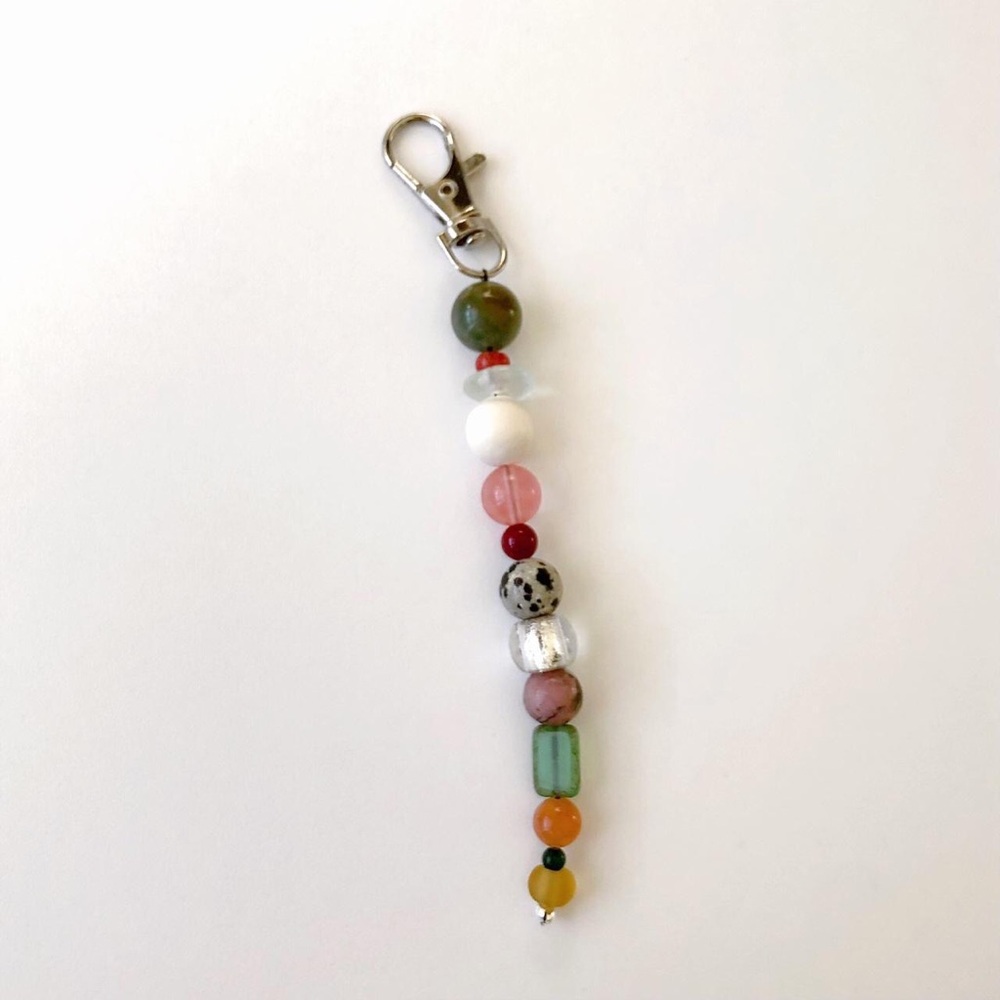handmade one of a kind bag charm / keychain